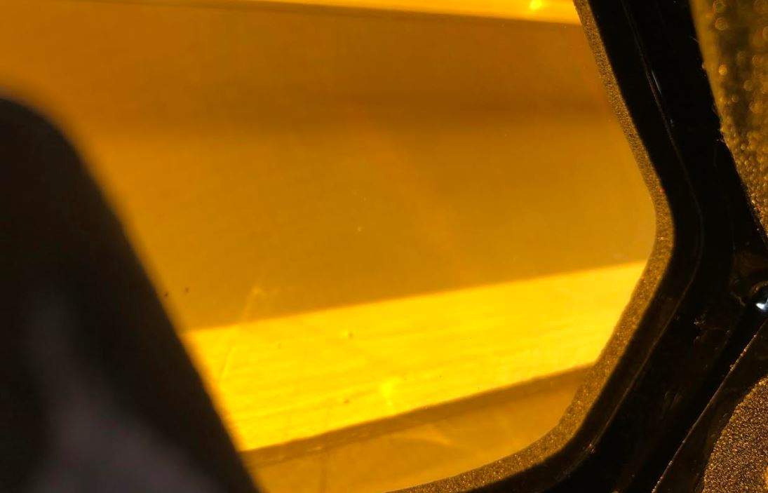 close up of dual pane lenses close up of dual pane lenses