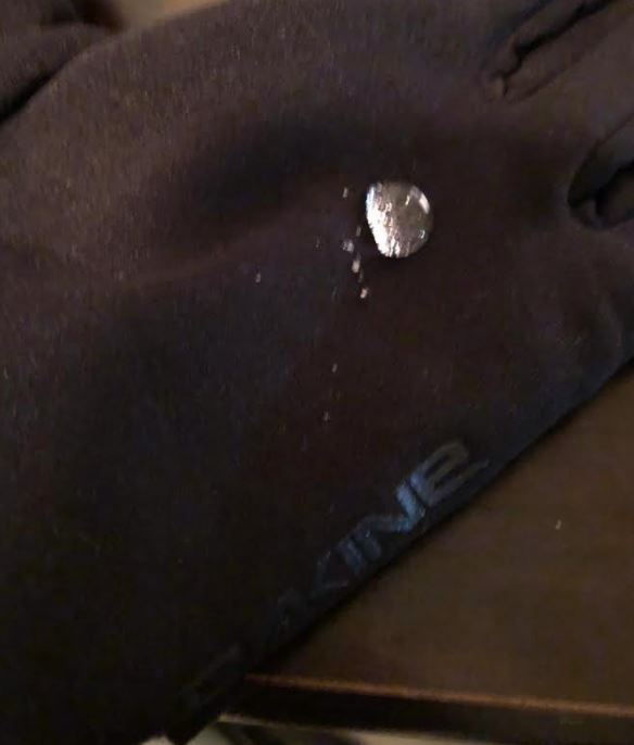 water droplet on dakine gloves water droplet on dakine gloves